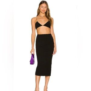 bec + bridge NOA MIDI SKIRT — Black
